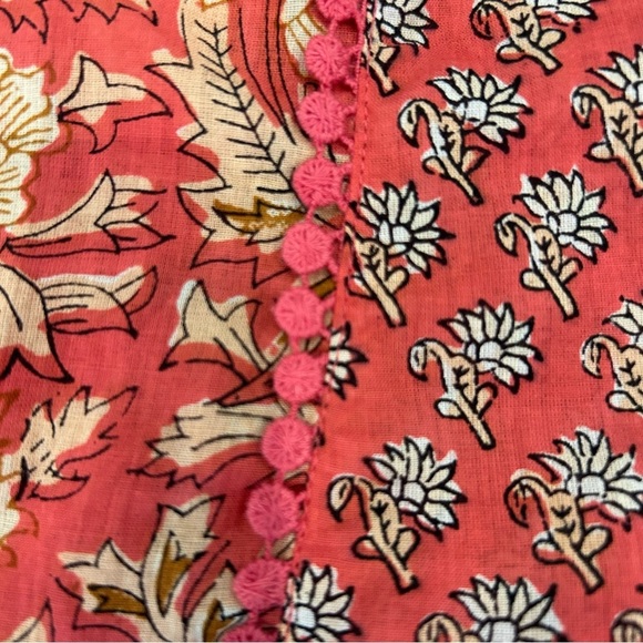 Rachel Zoe Floral Patchwork Babydoll Top NWOT - Picture 6 of 11